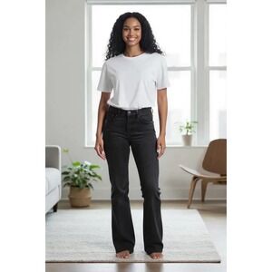 NEW‎ Universal Thread Jeans Womens 2 Black High Rise Flare Comfort Stretch